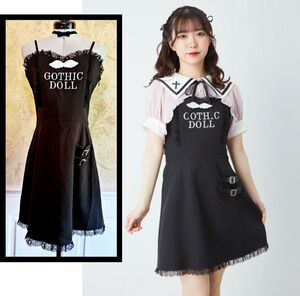 Ank Rouge Angel Doll Cami OP Dress Size M Jirai Kei J Fashion Gothic Gyaru Japan